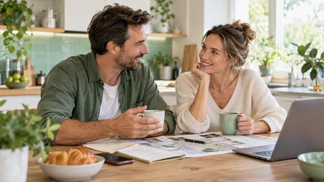 Dating to build a family — Getting acquainted Adults discussing plans together