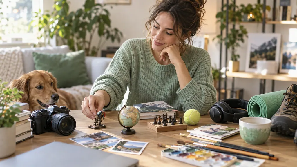 Choosing objects connected with personal interests