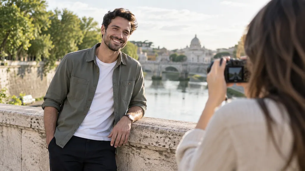 Dating through photographs — An idea for a conversation Taking an everyday portrait outdoors