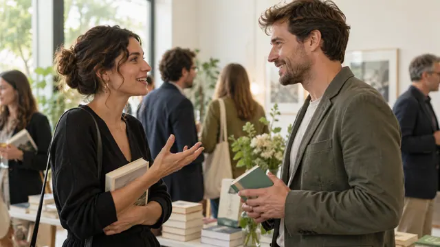 How to meet someone you do not know — Getting acquainted Starting a conversation at a public book event
