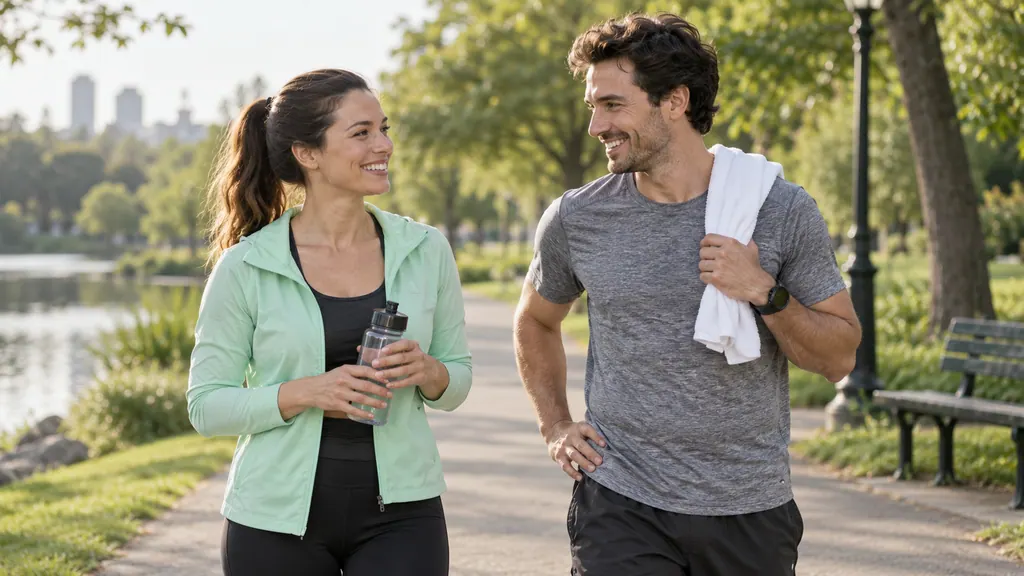 Talking after an easy run