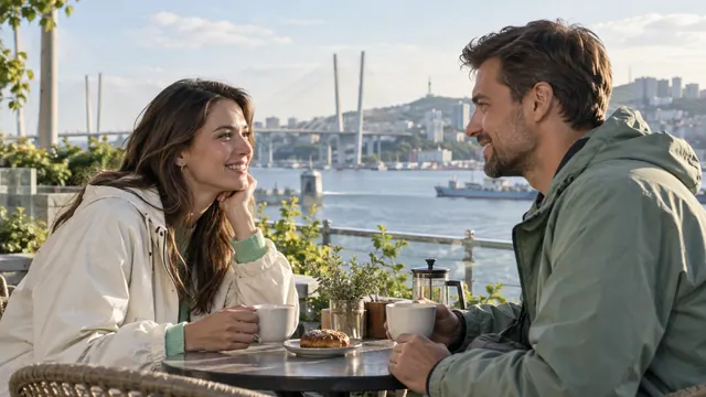 Dating in Vladivostok — Getting acquainted Getting acquainted in a coastal café with a sea view