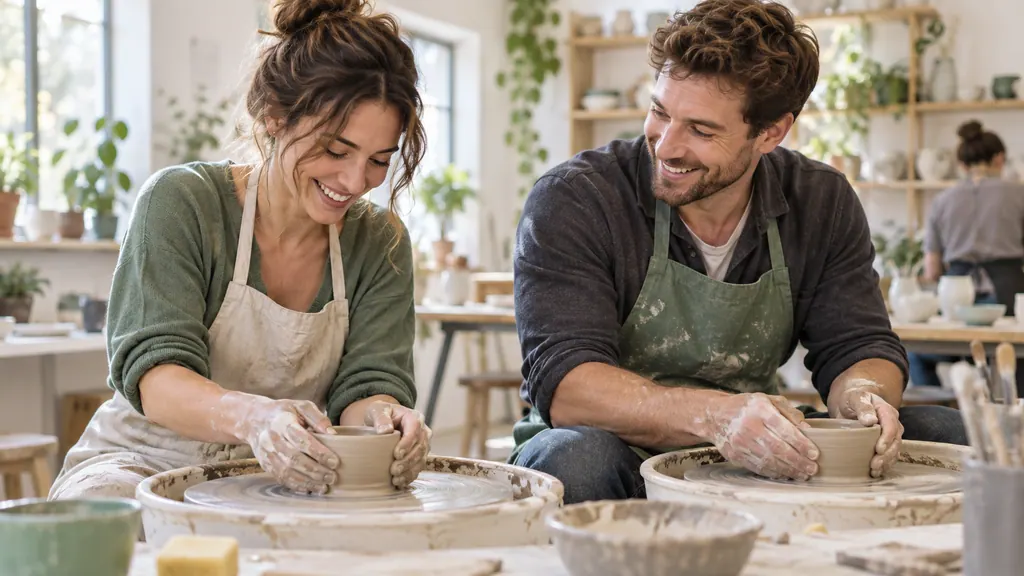 Doing a creative clay activity together