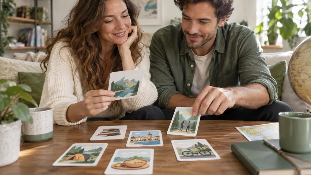 Selección de tarjetas sobre viajes, libros y paseos